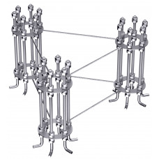 Анкерная корзина АК-1, Размер пластины или уголка 6х240х240, 6х440х440, 63х63х5 L=865, 63х63х5 L=1160, Анкерные болты 1.1 24х900 L=210, Марка стали Ст3, 09Г2С