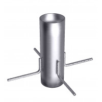 Гильза Г-4, Размер пластины или уголка 4х250х250, Диаметр и размер трубы D168х6 L=150, Марка стали Ст20, Ст3